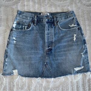 AGOLDE Denim Mini Skirt